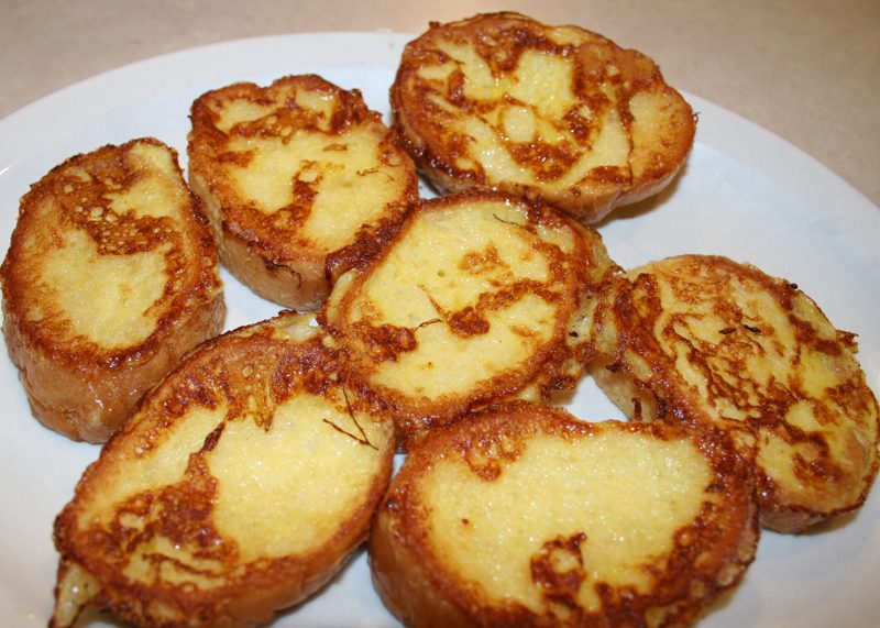French Toast (Rabanada Francesa) Brioche com Canela e Baunilha